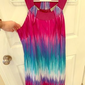 MERONA multi-colored halter neck line dress